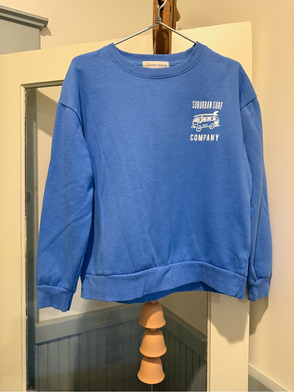 Ocean Drive Light Blue Logo Pullover